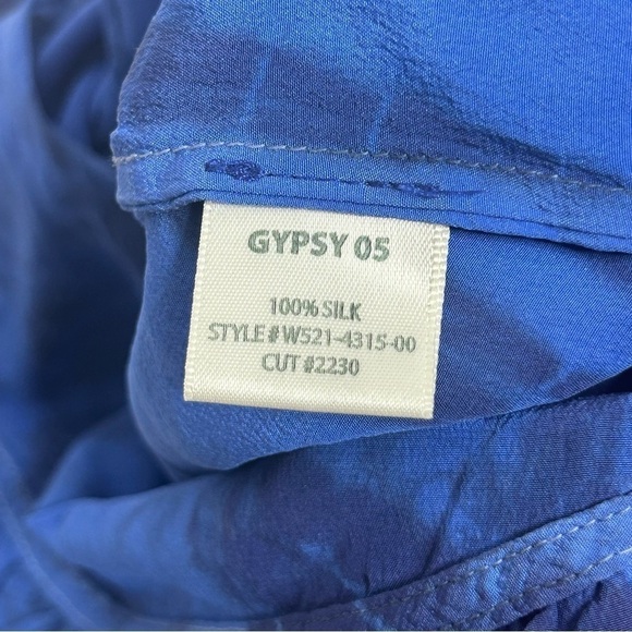 Gypsy 05 Blue Tie Dye Silk Romper - Picture 9 of 13